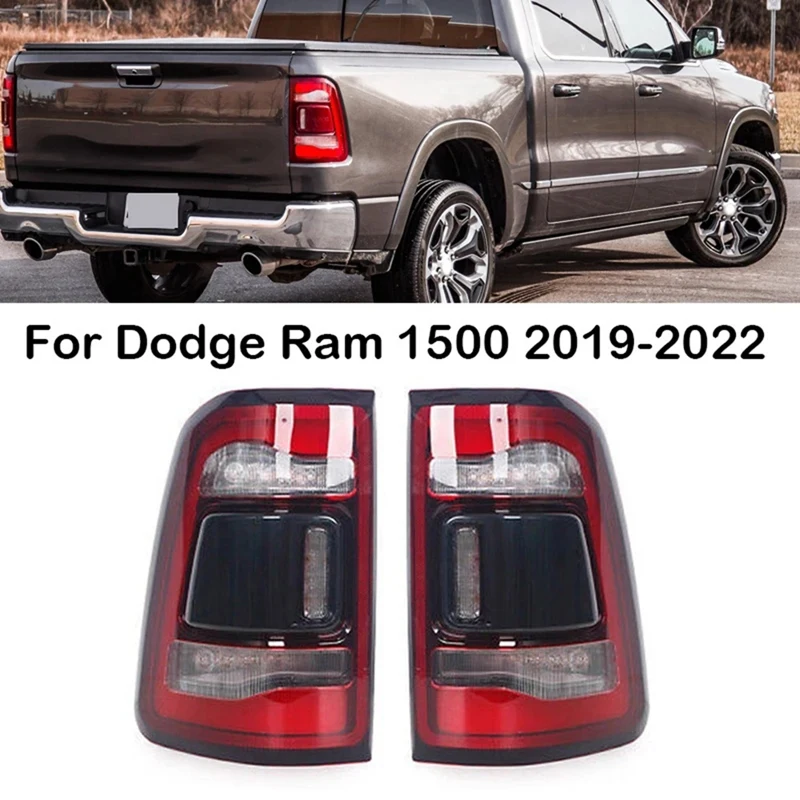 LED Tail Lights Rear Brake Light Assembly Without Blind Spots For Dodge RAM 1500