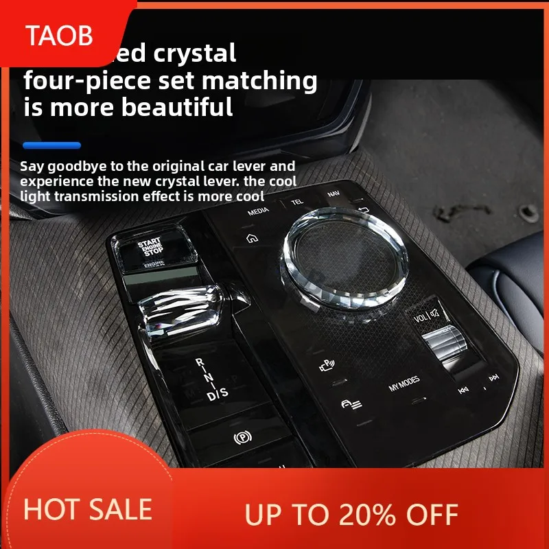 New High Quality For BMW X3 G45 2025 Crystal Gear Lever Paddle Media Volume Start Stop Button Knob Interior Modification Accesso