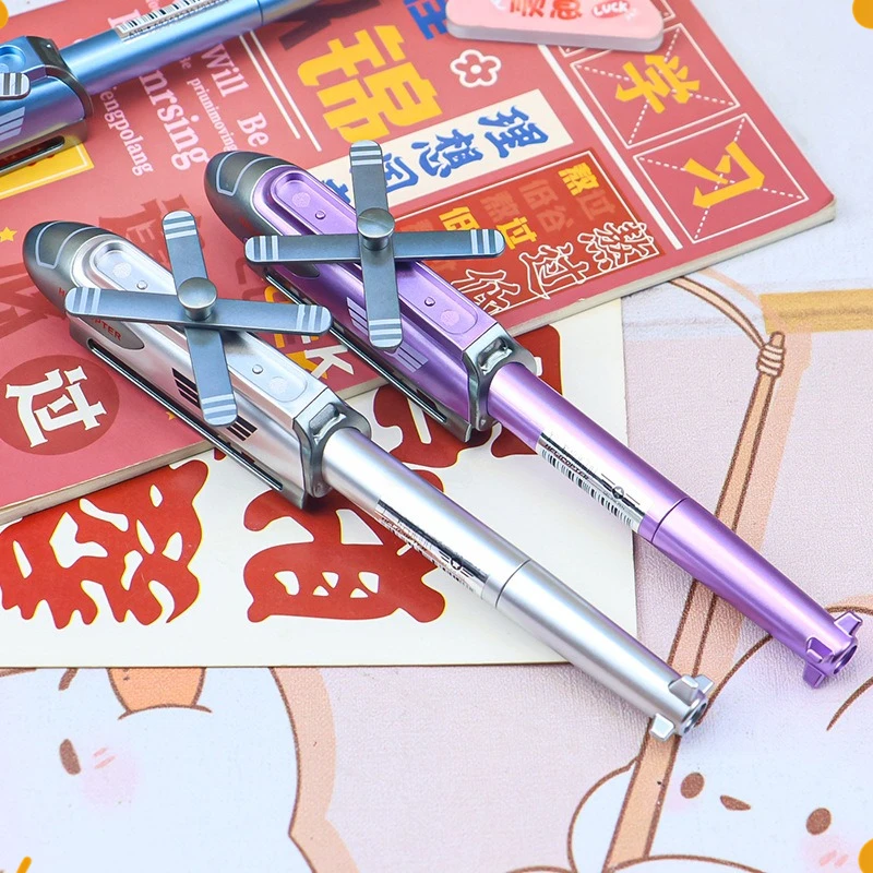 

12 Pcs Creative Folding Helicopter Styling Gel Pen Transfiguration Pen Student Writing Supplies
