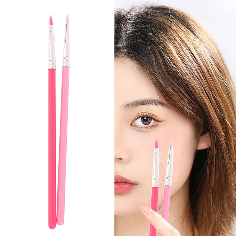 Multifunctional Brush Pointed Silicone Concealer Brush Super Fine Eyeliner Tool Tear Trough Acne Spots Brush Nail Painting Pen