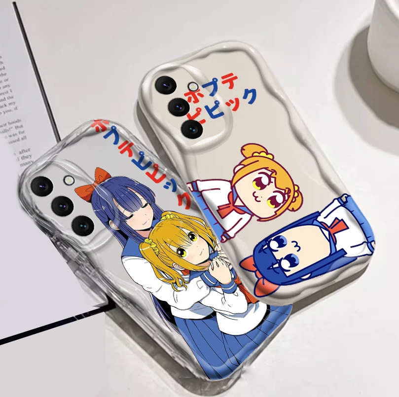 POP T-Team E-Epic Аниме Cute для Samsung A55 A54 A53 A52 A35 A34 A33 A32 A25 A24 A23 A22 A21S A15 A13 A14 5G Wave Oil Funda