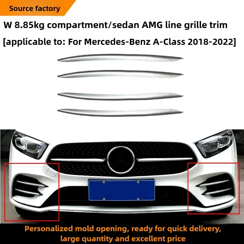 

For Mercedes Benz's New A-class W177 Two/three Box Sport Version 2018-2022 Fog Light Grille Trim Modification Interior Sticker