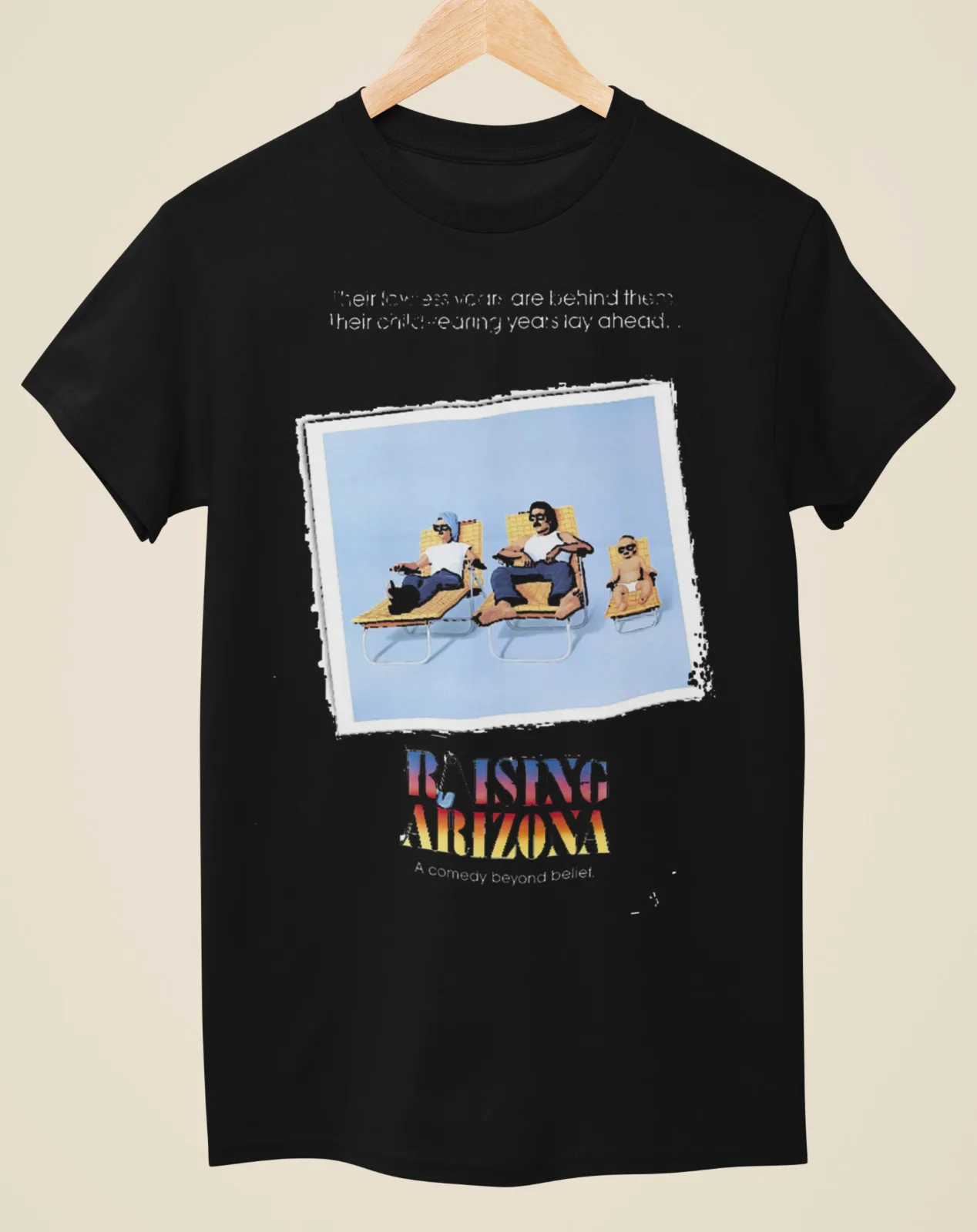 

Raising Arizona - Movie Poster Inspired Unisex Black T-Shirt