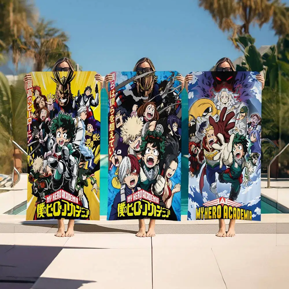 M-My H-Hero A-Academia 8 Microfiber Blanket Quick Drying Beach Towels Oversized Printing Super Absorbent Pool Towel Blanket