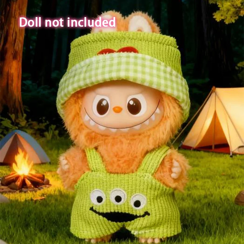 Ubranka dla Labubu 4.0 Pin For Love Series, kombinezon z kapturem, akcesoria do mini lalki Labubu V4