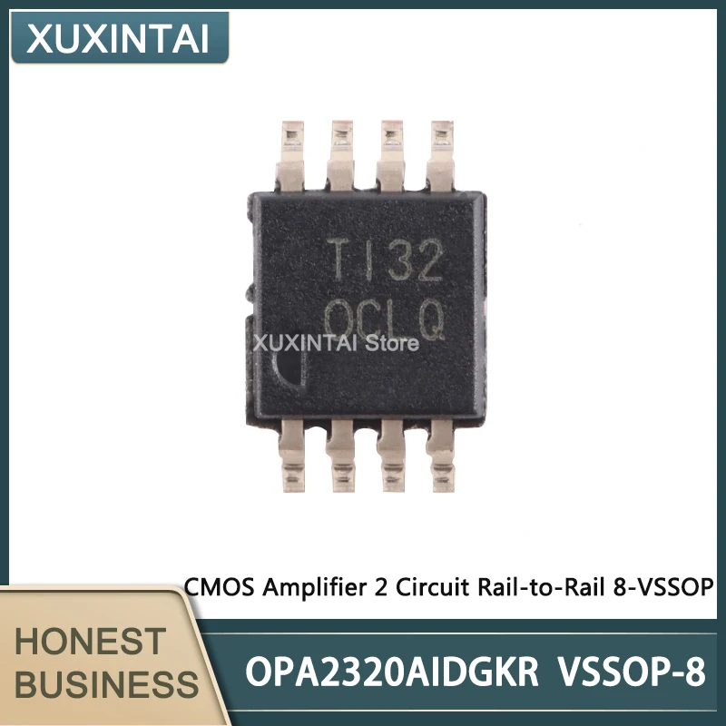 5Pcs/Lot  New Original  OPA2320AIDGKR  OPA2320  CMOS Amplifier 2 Circuit Rail-to-Rail 8-VSSOP