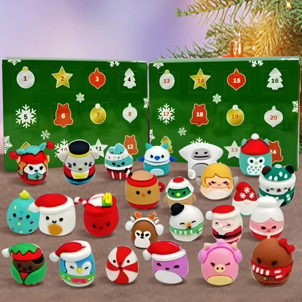 24 Days Christmas Countdown Calendar Mini Toys Christmas Advent Calendar Xmas Countdown Calendar Xmas Gifts for Kids