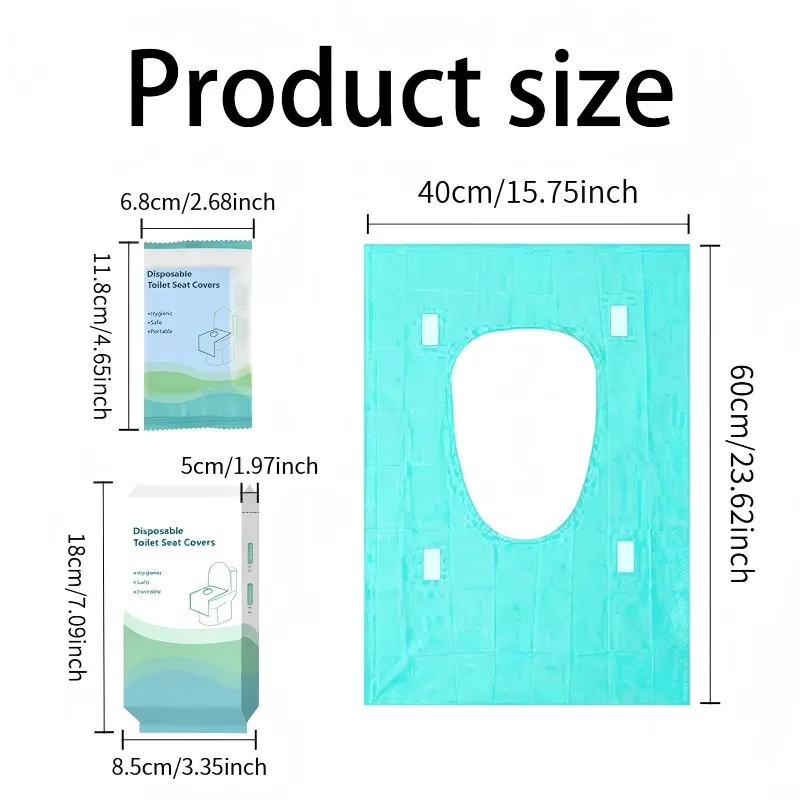 10/20PCS Disposable Toilet Seat Covers Portable Travel Toilet Seat Cover Individually Wrapped for Camping Hotel Public Restroom
