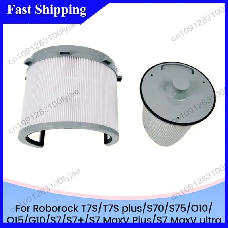 

-X07A Replacement Filter Kit For Roborock S75/S7 Maxv Ultra Vacuum - Front & Rear Filters For Auto-Empty Dock