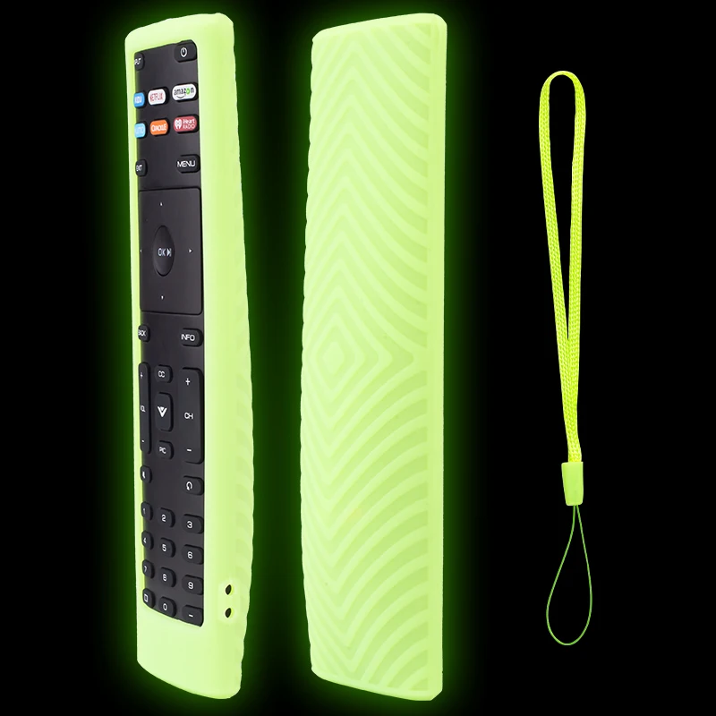 1 PCS Luminous Silicone Case for Vizio Remote XRT136 XRT140 PREV Universal Smart TV Control Skin Sleeve Glowing In The Dark