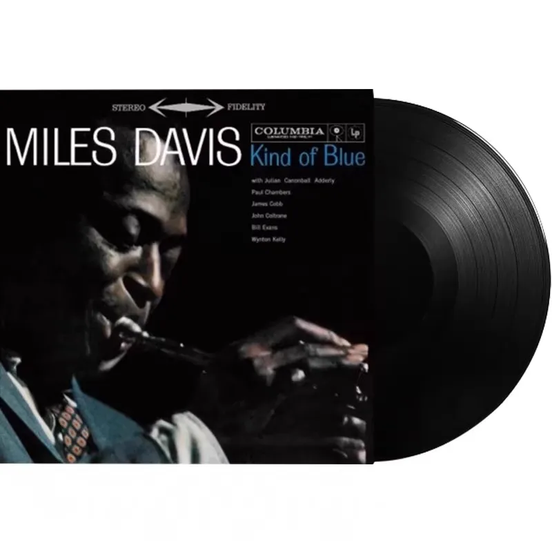 

Classic Jazz Miles Davis Music Vinyl LP Kind of Blue Album All Blues Music Record Cosplay Phonograph 12 Inch Long Playing Record