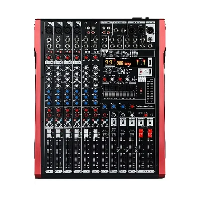 for 8 Channel Audio Mixer with 99 DSP Effects MP3 Playback 3 Band EQ per Channel Built in USB Audio Interface and Security