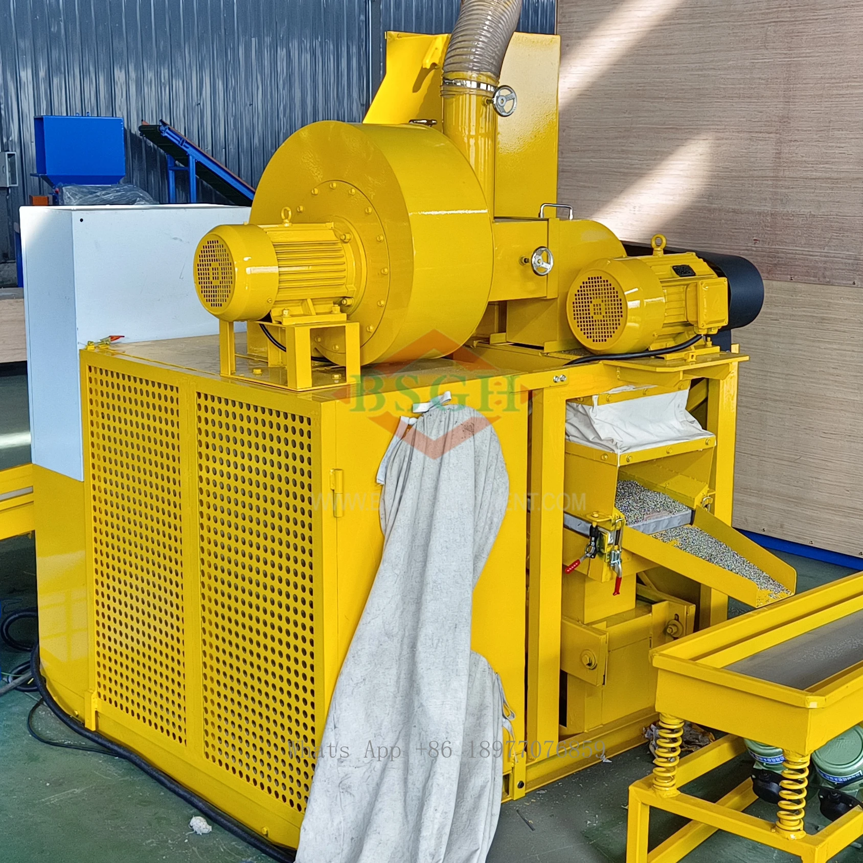 Best Pure Copper Scrap Cable Wire Granulator Automatic Copper Chopper Recycling Machine From China