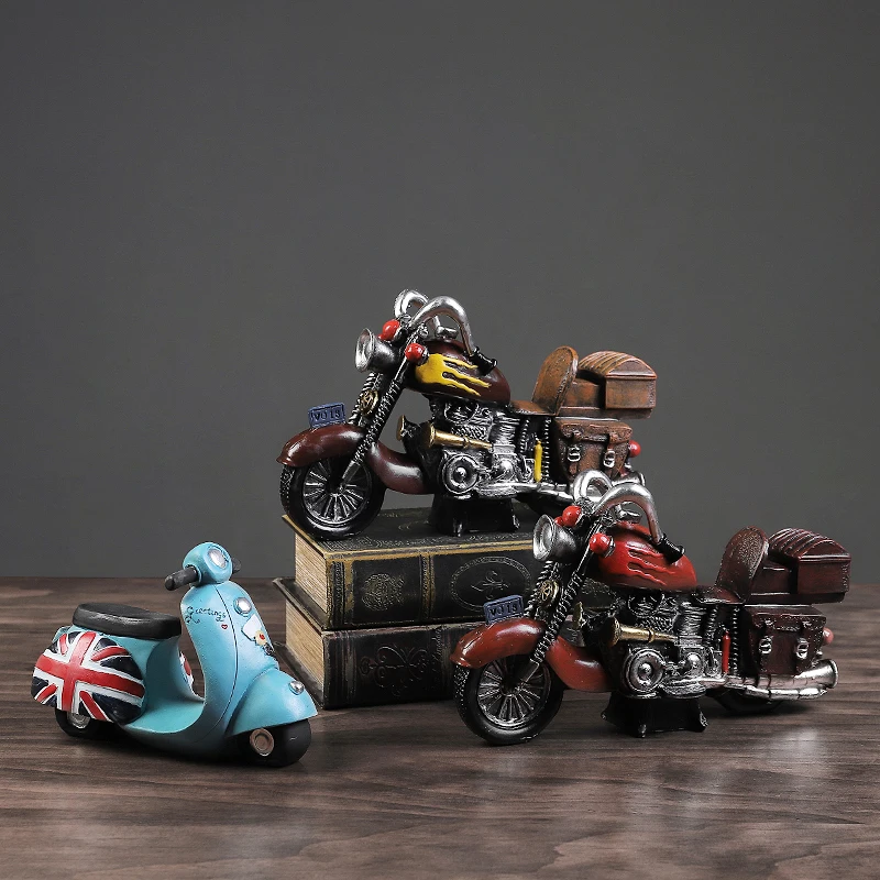 American retro vintage motorcycle model package, creative home, living room, shop, dining room decoration, small ornaments