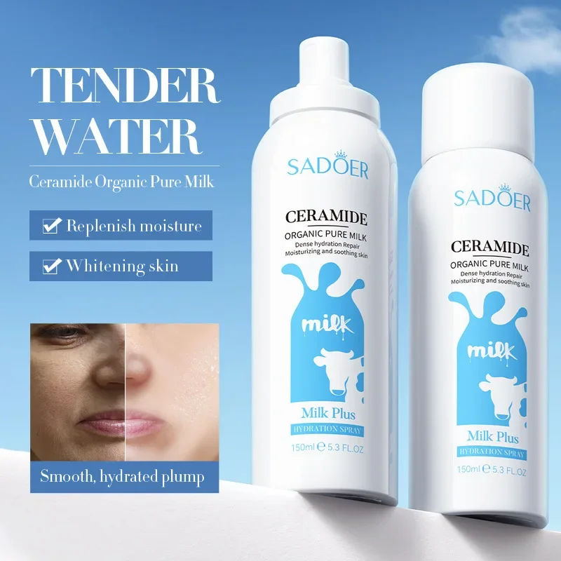 

150Ml Milk Ceramide Hydrating Moisturizing Spray Portable Toner Deep Moisturizing Spray Toner Face Mists