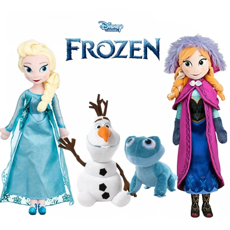 Muñeco de Peluche de Disney Frozen, Elsa, Anna, Olaf, Muñeco de Nieve Sven Bruni, Juguete de Peluche, Regalo de Navidad o Cumpleaños para Niñas