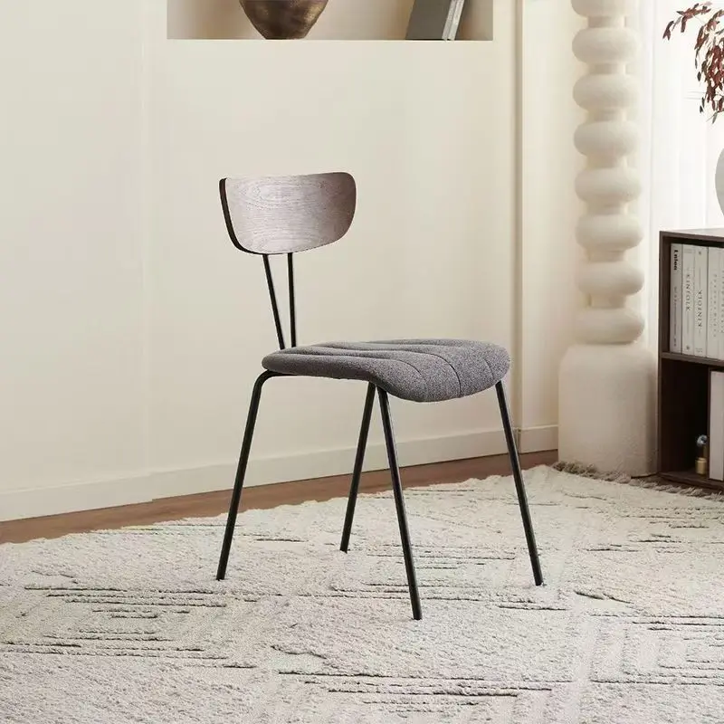Home dining room backrest cushioned chair, casual stool