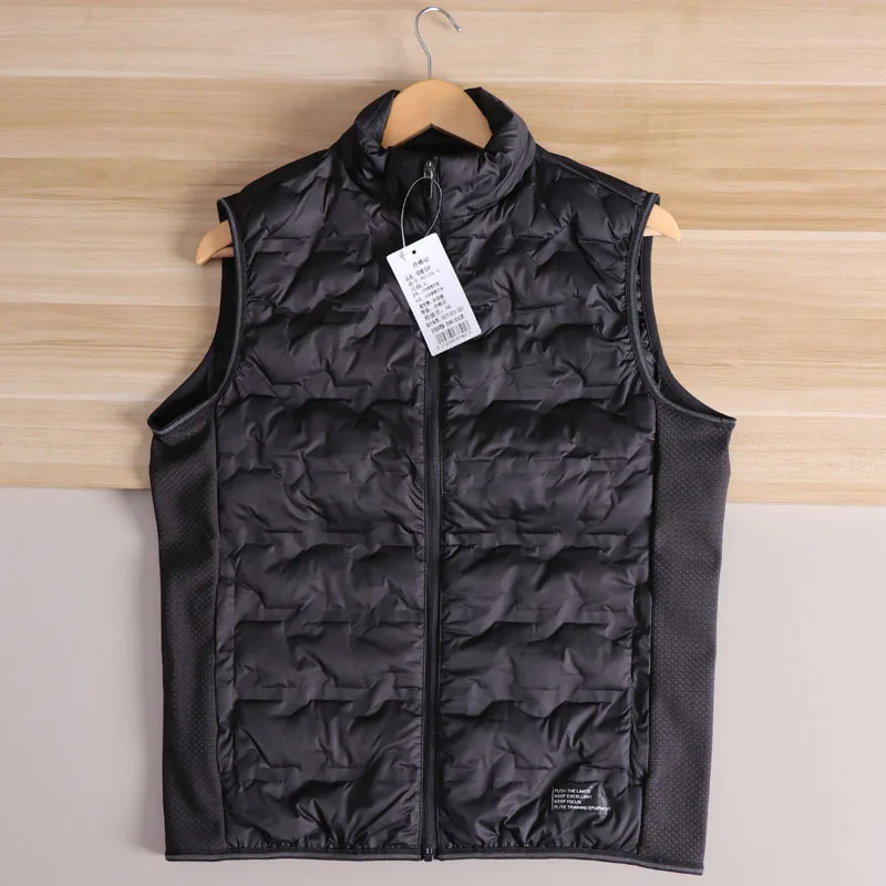 Rompi Bulu Angsa Ringan Tahan Angin Tahan Air Pasangan Hangat Musim Gugur Musim Dingin Rompi Bantalan Bahu Modis Urban Basic