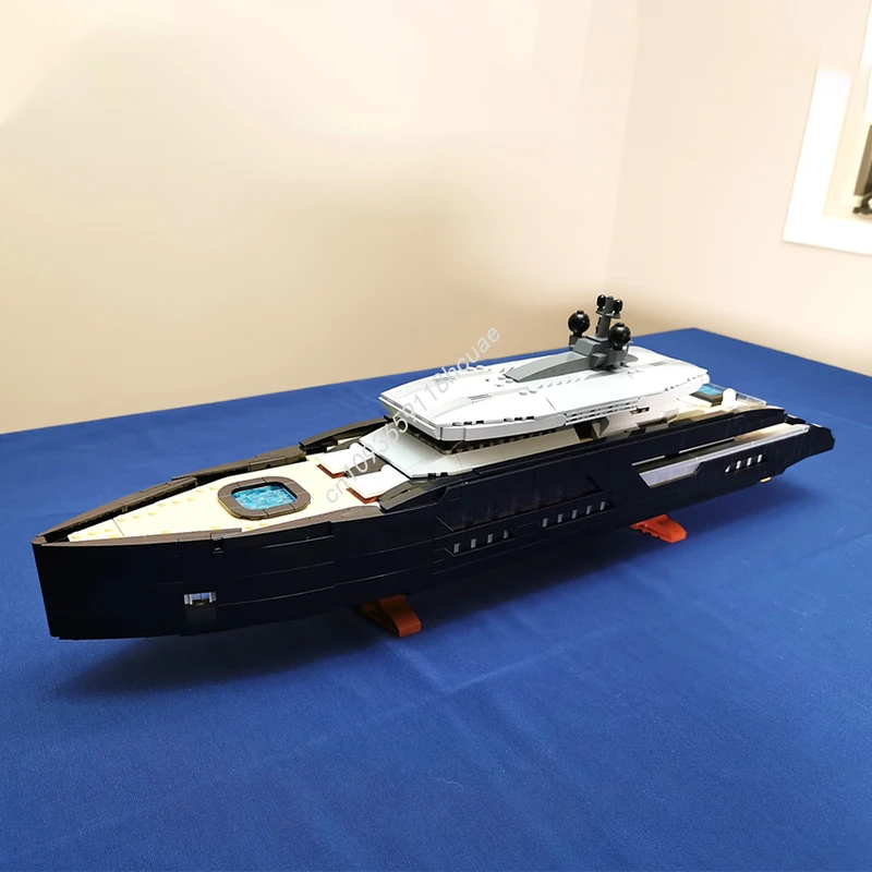 

2977 шт. MOC в масштабе миди, яхта, лодка, строительные блоки, модель, рождественская игрушка, подарок, конструкция, сделай сам, сборка, креативная идея, образование