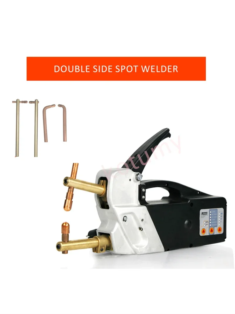 220V Electric Spot Welder Handheld Double side Spot Welding Machine Repair Welding Sheet Metal Repair Tool 2.0 +2.0mm