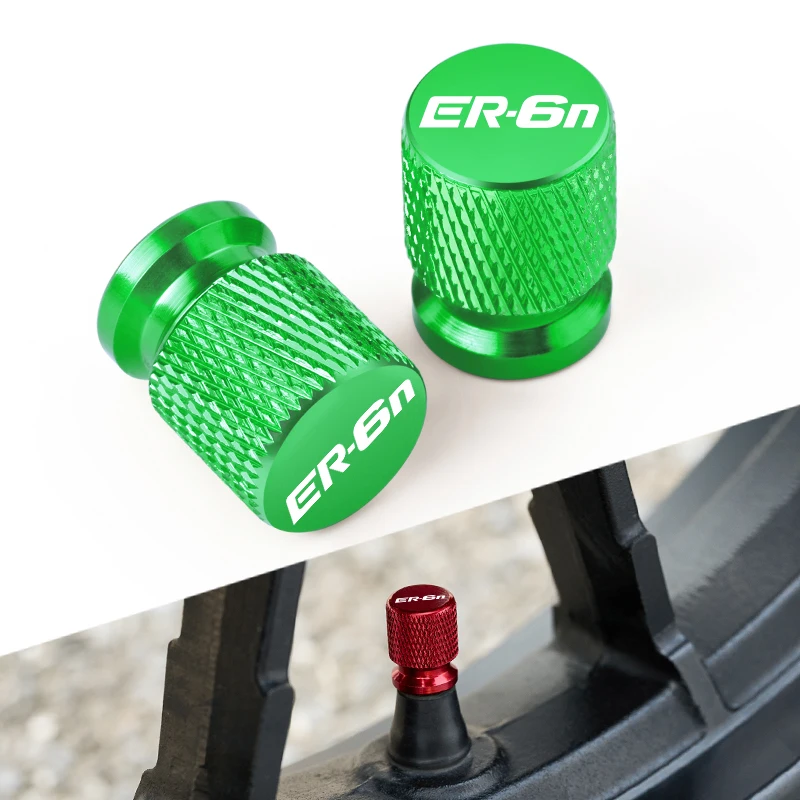 

2PCS For KAWASAKI ER 6N ER6N ER-6N 2012-2025 CNC Aluminum Tire Valve Air Port Stem Cover Caps Motorcycle