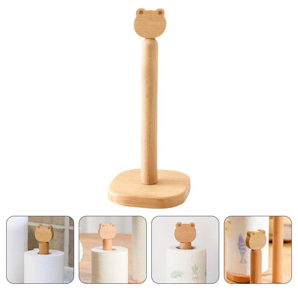 

Wooden Tissue Holder Roll Paper Dispenser Yarn Storage Rack High Quality Wood DIY Sewing Supplies ganizer Practical Home Craft