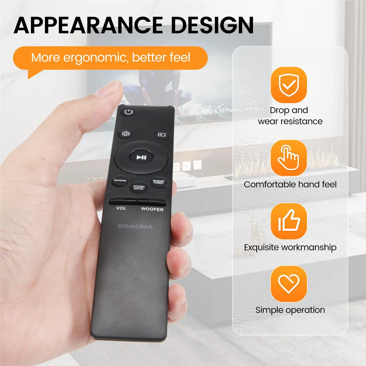 AH59-02758A الجديد يحل محل جهاز التحكم عن بعد مناسب لـ Samsung Soundbar HW-M450 HW-M4500 HW-M4501 HW-M550 HW-M430 HW-M360 HW-M370