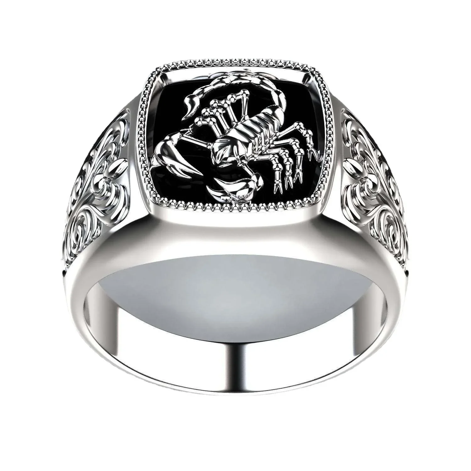 S925 Sterling Silber Ring Neuer Kreativer Skorpion-Prägungsring für Herren Skorpion-Gedenktag Geschenk – Detail 4