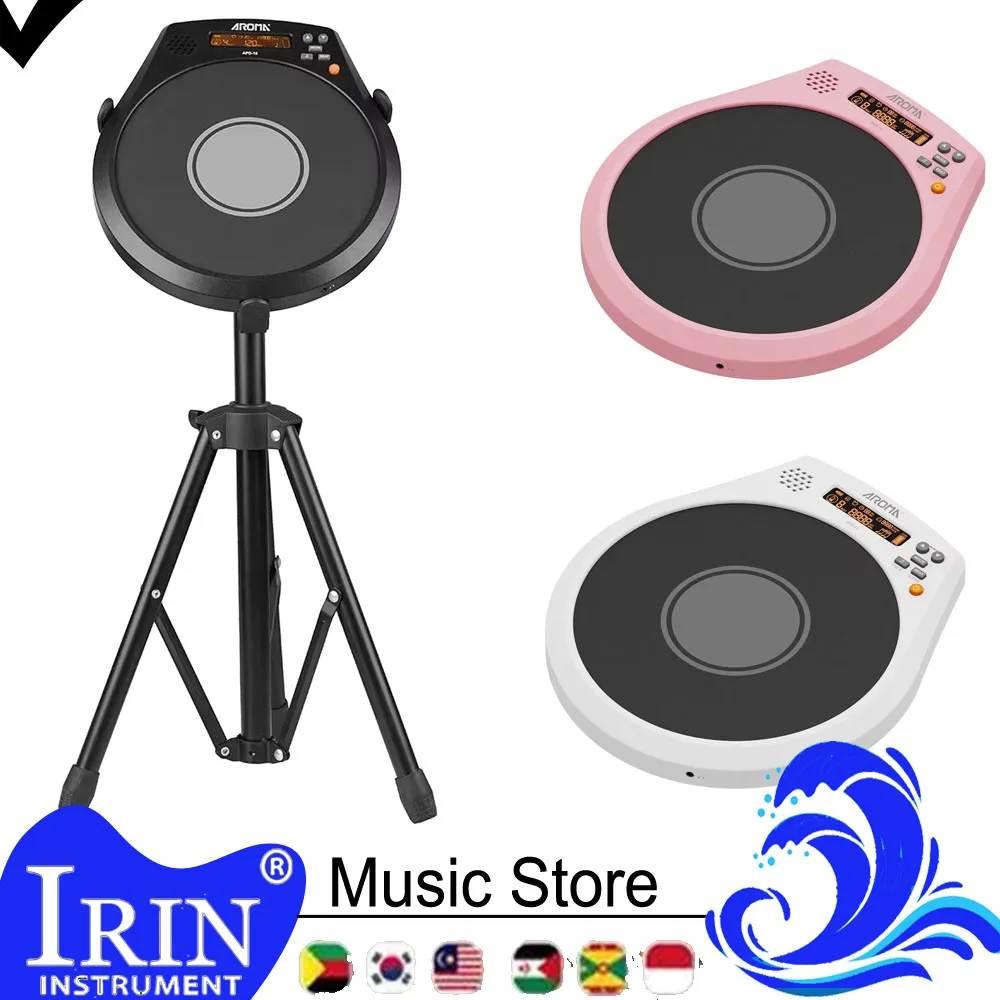 aroma-apd-10-tastiera-elettronica-silenziosa-per-batteria-pad-elettrico-per-batteria-con-batteria-integrata-metronomo-per-allenamento-strumenti-a-percussione