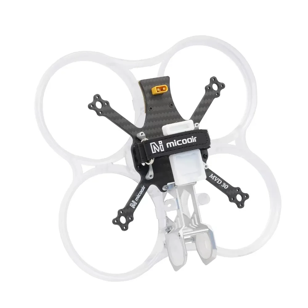 MicoAir MVD30 O4 3인치 프레임 키트 136mm 탄소 섬유 테일 플러그 보드 포함 AIO 통합 비행 제어 장치 TRS RX 호환