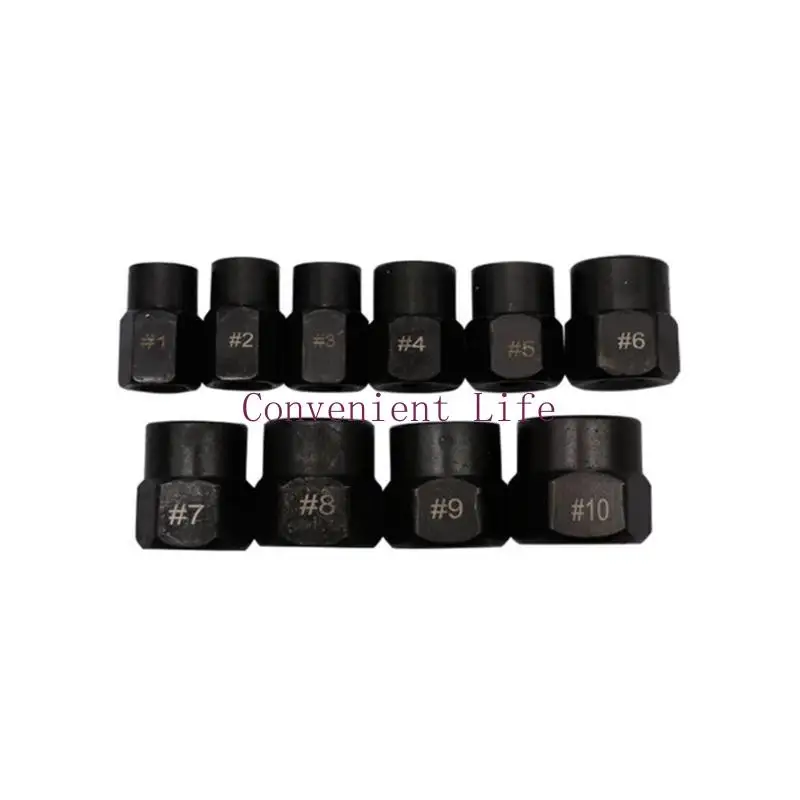 L1EE 10 шт. гайка для извлечения гаек, ударный болт, гайка, набор инструментов для снятия винтов, торцевой ключ