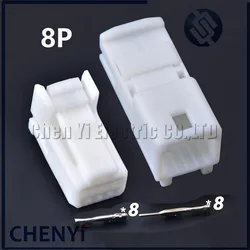 1 Set 8 Pin 0.7mm Auto Connector Socket Electric Wire Pins Cable Harness Plug For Toyota 1376352-1 1565804-1