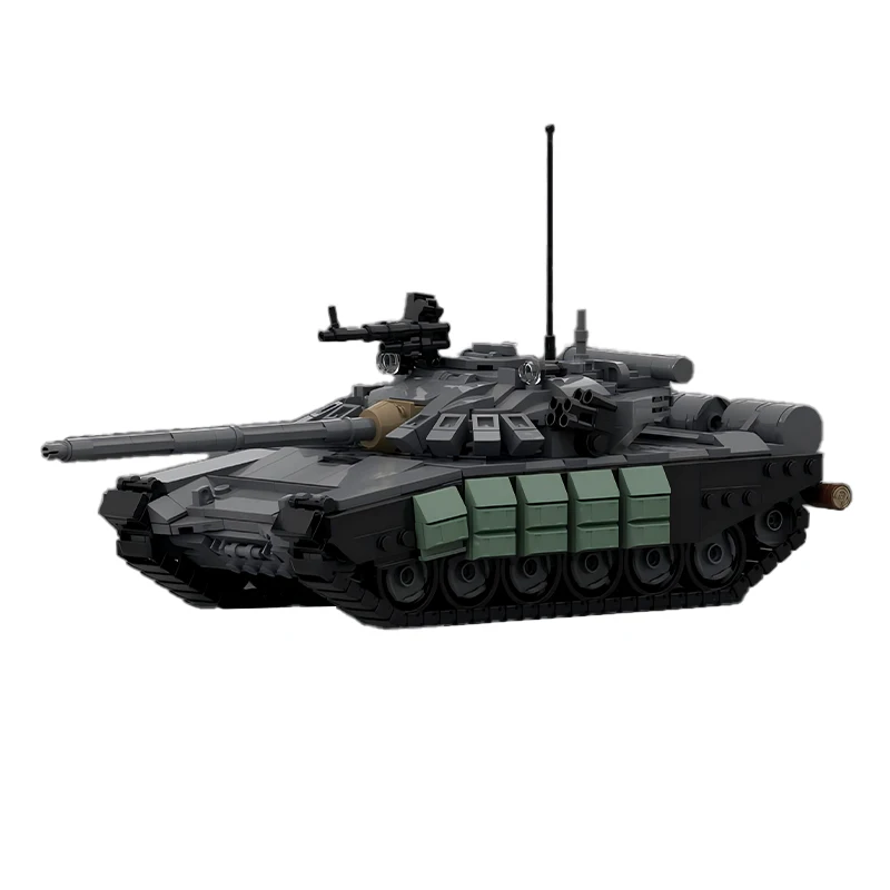 T-72B3M ของเล่นบล็อกตัวต่อรถ Moc T-72และกองทัพรถถังต่อสู้หลักทหารรางรถหุ้มเกราะอิฐโมเดลของขวัญคริสต์มาส