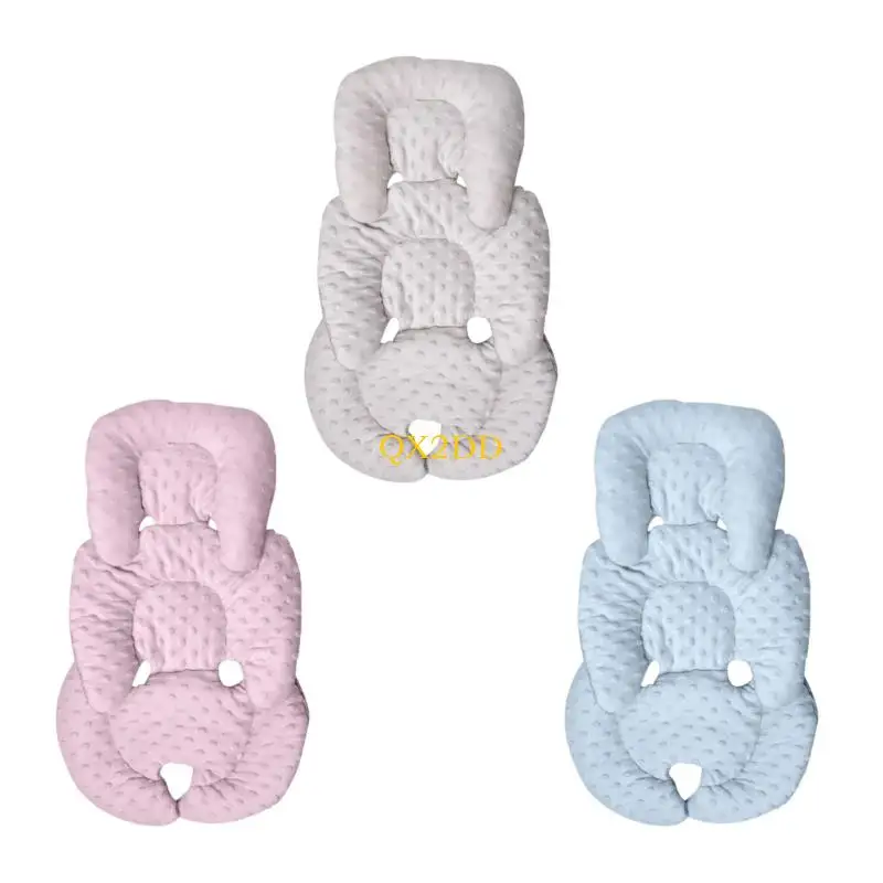 

QX2D дышащая подушка для детских колясок, подушка в горошек, подушка для сиденья для тела, подкладка для сиденья, двухсторонняя