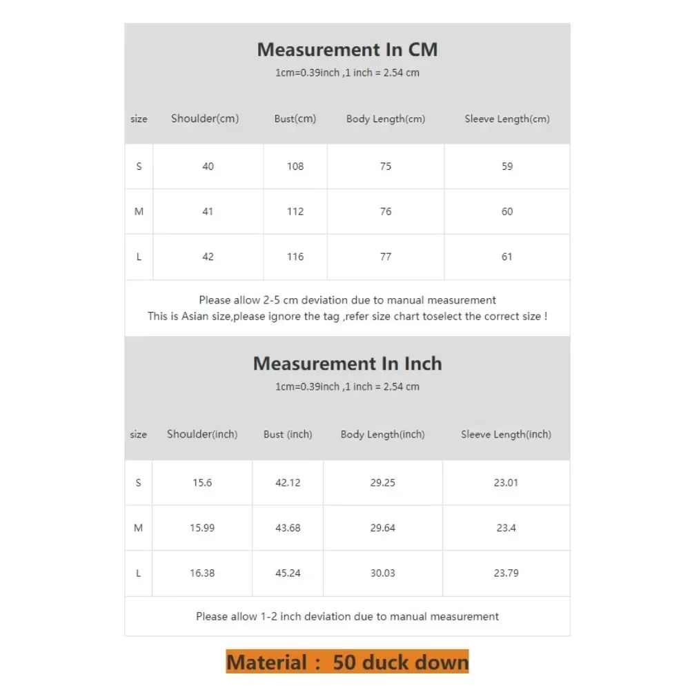 Women Clothing Casual Oversize Puffer Jackets Down Jacket Chaqueta Mujer Fashion Mid-length White Duck Down Coat Female