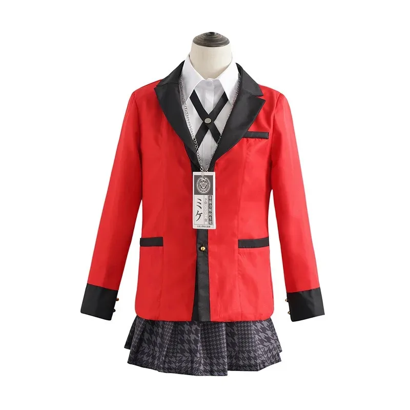 Uniforme Halloween Cos Anime Kakegurui Jabami Yumeko Costume Cosplay Halloween Sayaka Giocatore d'azzardo compulsivo Ragazze della scuola giapponese JK