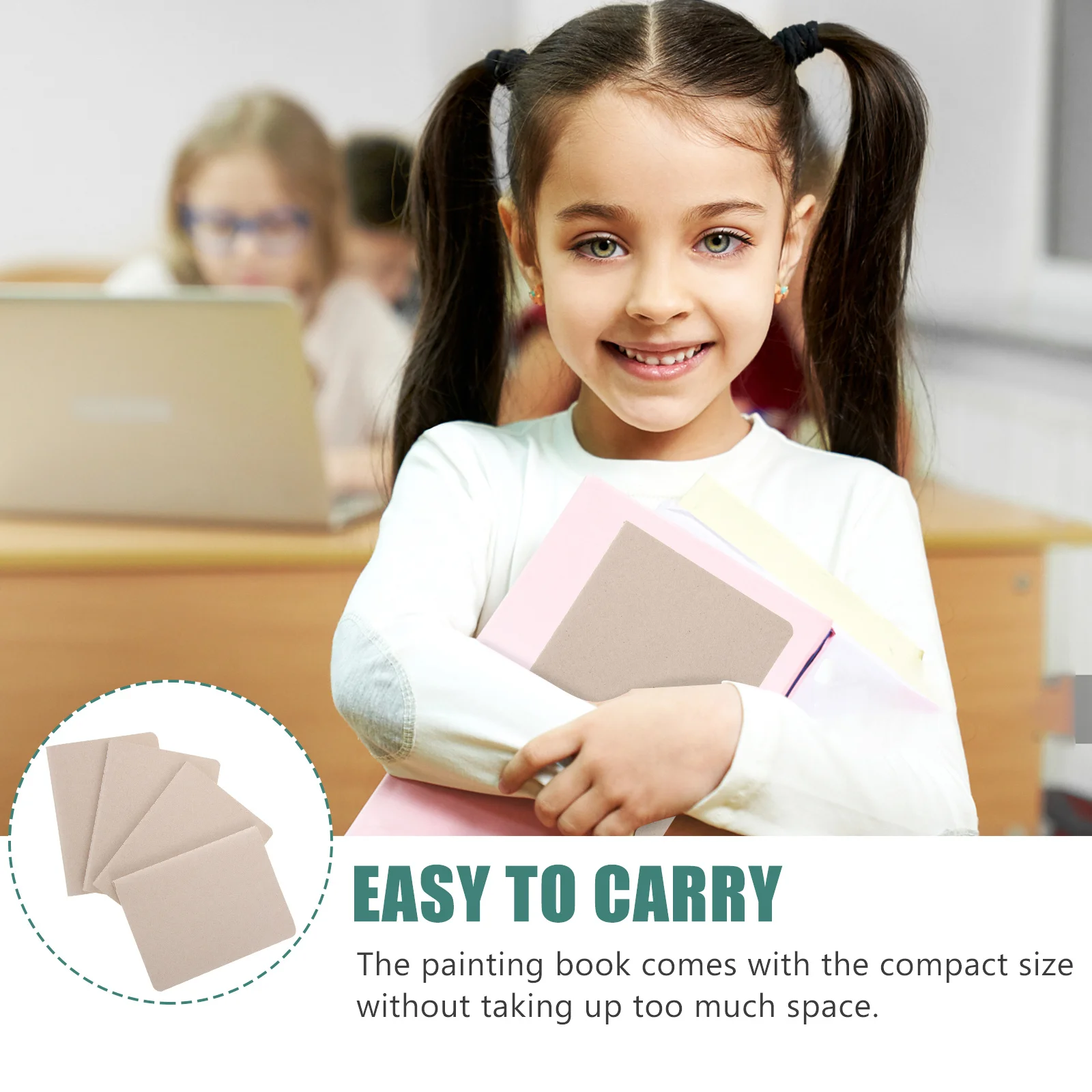 

4pcs Portable Sketch Pads Thick Paper For Drawing Watercolor Painting Book Diy Art Sketchbooks Doodle Pad Marker Paper Blank