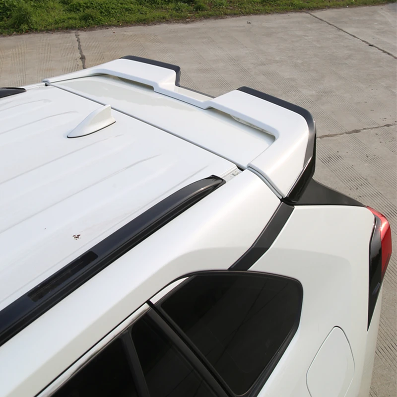 For Toyota RAV4 Roof Spoiler 2020 - 2023 ABS Material Carbon Fiber Look Car Rear Trunk Windshield Wing Accessories Body Kit