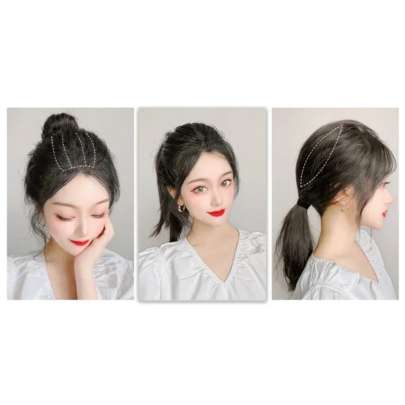 Invisible Fluffy Hair Pad Puff Head Cushion Synthetic Hair Pad Clip Bun Bump It Up Volume Hair Base Women Head Style Accessories