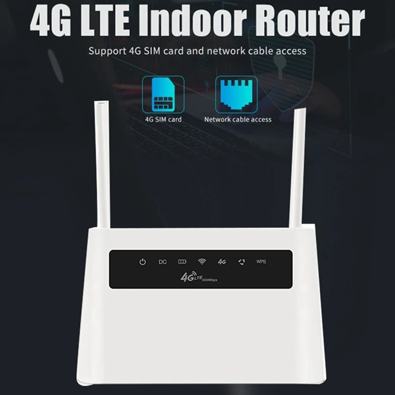 4G Router Wifi Router 300Mbps 4G LTE Wireless Router Built-In SIM Card Slot Support Max 32 Users Support APN