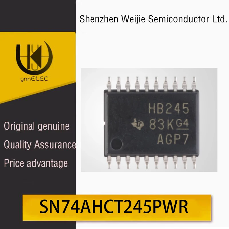 Original SN74AHCT245PWR TSSOP-20 Three-State Output 8-Channel Bus Transceiver Chip Silk Screen