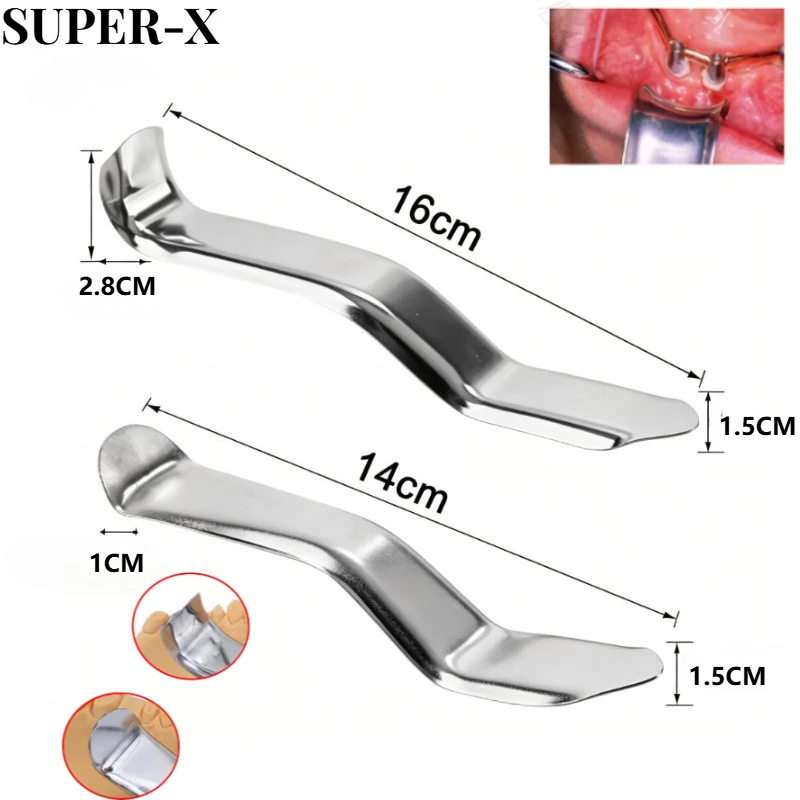 1PCS Dental Lip Cheek Retractor Stainless Steel Curved/straight Style Oral Opening Equipment Oral Retractor Dentist Tools