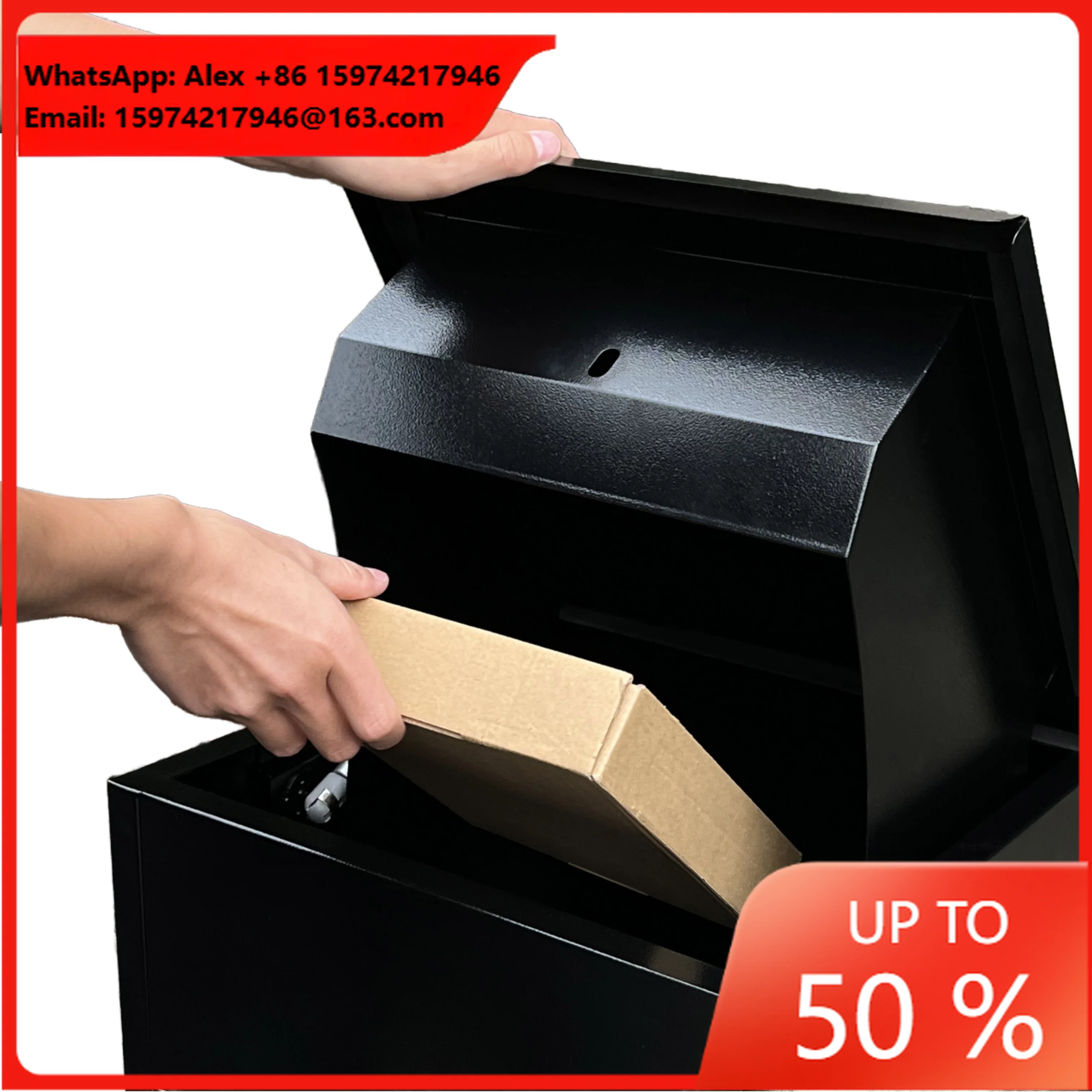 Anti-Theft Lockable Box For Delivery Package Drop Box Wall-Mounted Secure Parcel Storage Cabinet For Home And Office