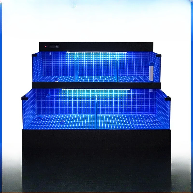 

Mobile seafood fish tank hotel special commercial seafood pool refrigerator integrated seafood tank supermarket