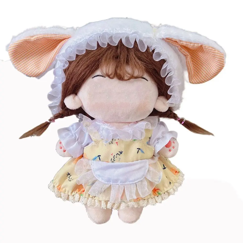 

20 см кукольная одежда, разноцветная одежда горничной Лолиты, миниатюрное платье, костюм, сменный наряд, платье принцессы, головной убор для куклы, комплект платья