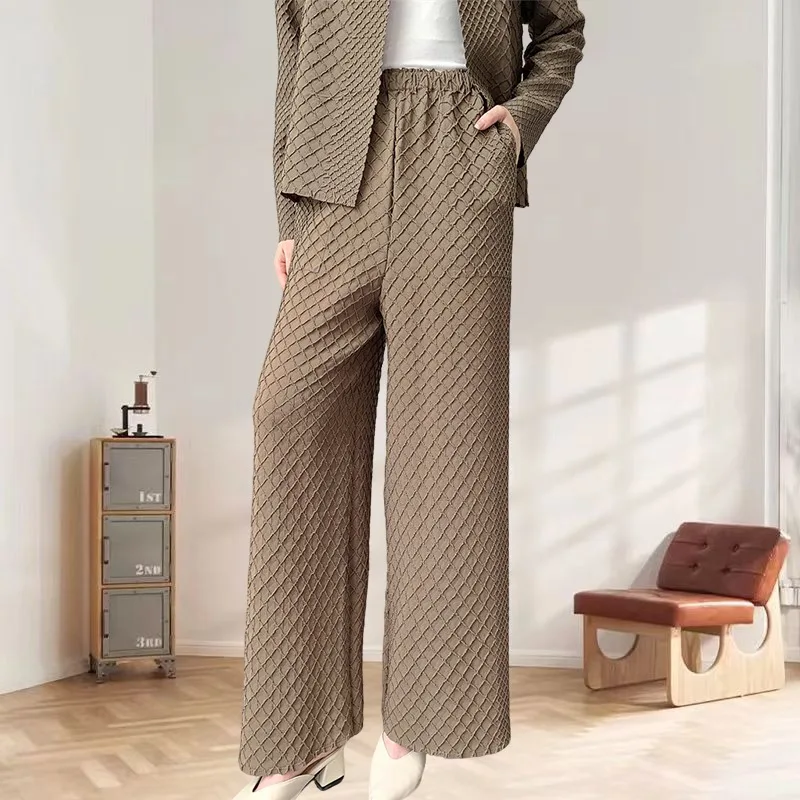 miyake-plisse-brode-pantalon-femmes-taille-haute-2025-automne-nouveau-mince-senior-sens-confort-decontracte-plis-pantalons-droits-femmes