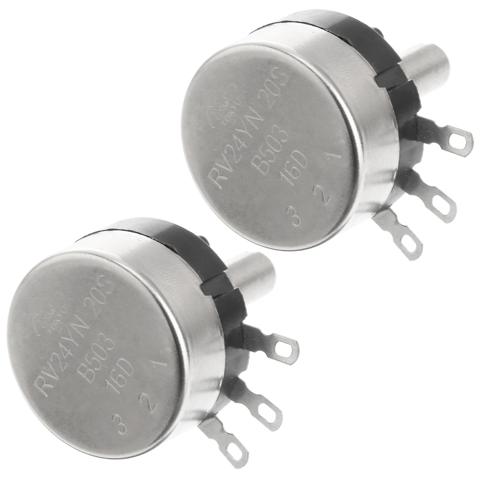 

2pcs Potentiometer Carbon Film Rotate Single Turn Rheostat Motor Speed Control Inverter Regulation Trimmer Resistor Practical