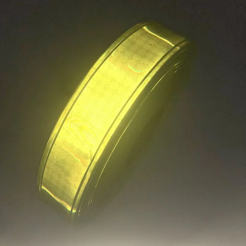 5cm * 50m fluor zieren des grünes PVC-Reflexstreifen-Nachtreflektor-Sicherheits warnband für Kleidung – Detail 4