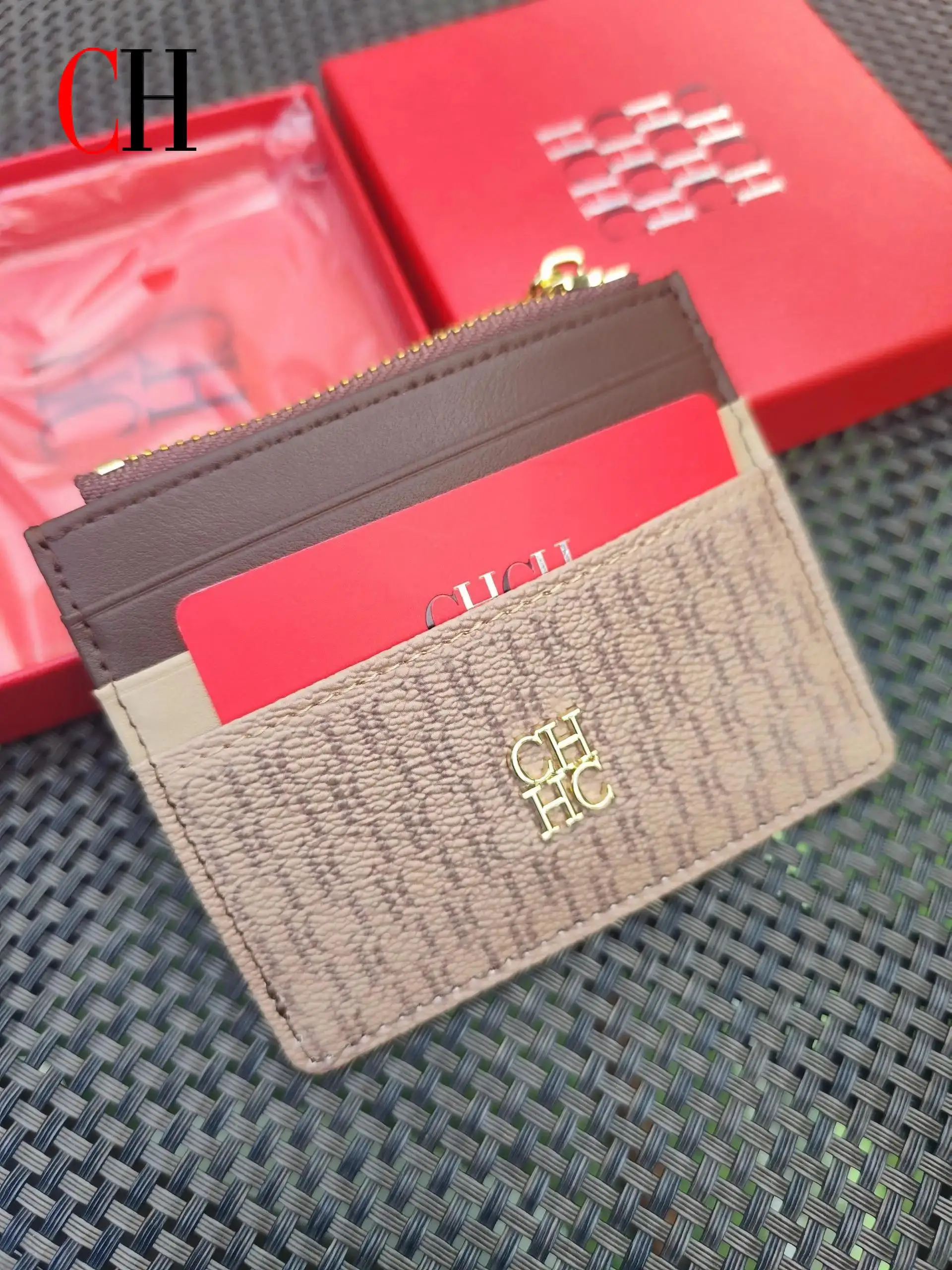 

CH модная женская сумка на пуговицах, складной женский кошелек, темпераментная женская кожаная сумка в стиле ретро, высокое качество, металлическая молния