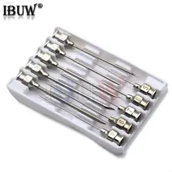 10PCS Stainless Steel Metal Needle for Farm Animals Livestock Poultry Paste Adhesive Glue Liquid Dispensing Syringe Needle